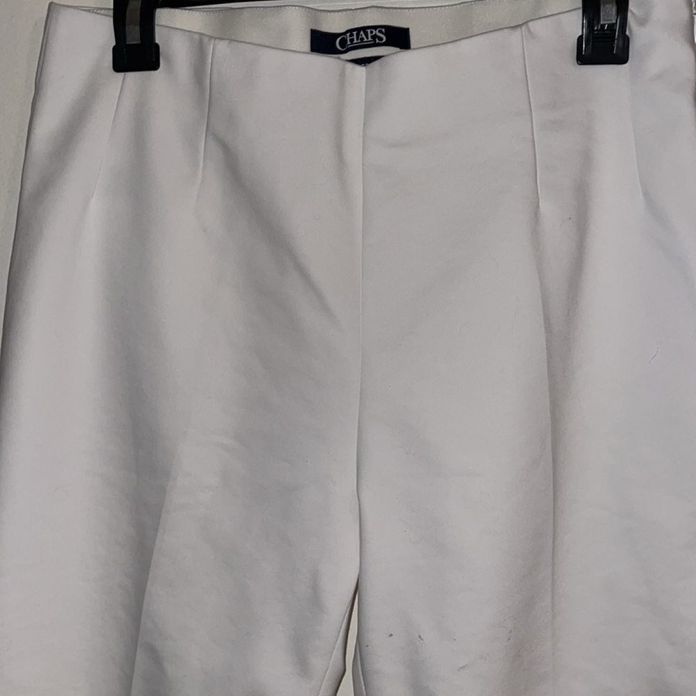 Chaps Capri White Pull On Pants - image 3